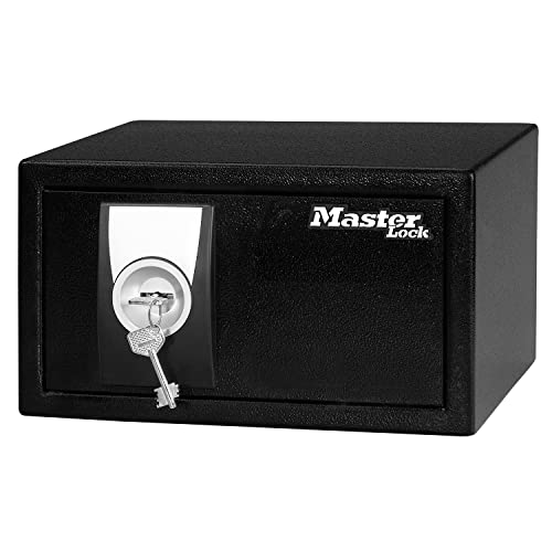 Master Lock X031ML Möbeltresor [Schlüsselschloss] - Schmucksafe, Elektroniks und mehr, Schwarz, Small-9L