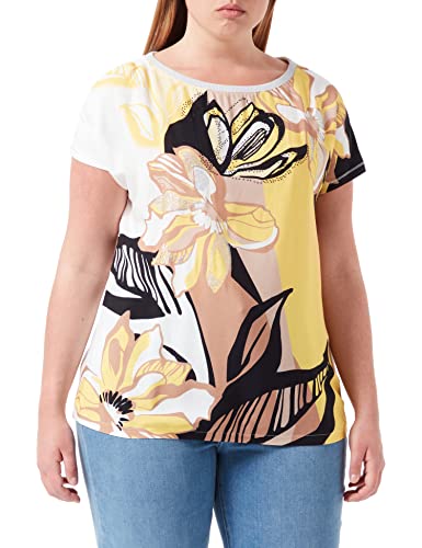 Betty Barclay Damen Sophie 1 T-Shirt, Cream/Yellow, 36