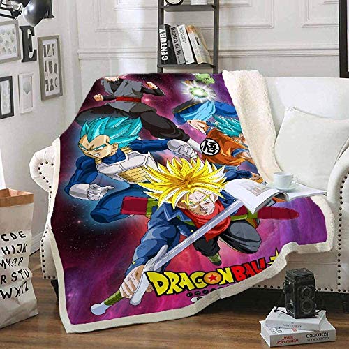 WLXY Klimaanlage Decke Dragon Ball Z Saiyan Decke Erwachsener Mode Quilt Mode Quilt Haus Kinder (Color : Xj10907, Size : 150x200cm)