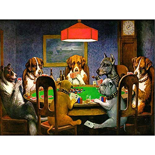 YDPTYANG Kinder Puzzle 1000 Stück Hund, Der Poker Spielt Erwachsene Hölzernes Puzzle Amateur Art Spiels Puzzle Creative Spielzeug Puzzles