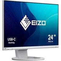 EIZO FlexScan EV2480-WT 60,5 cm (23,8 Zoll) Monitor (HDMI, USB 3.1 Hub, USB 3.1 Typ C, DisplayPort, 5 ms Reaktionszeit, Auflösung 1920 x 1080) weiß