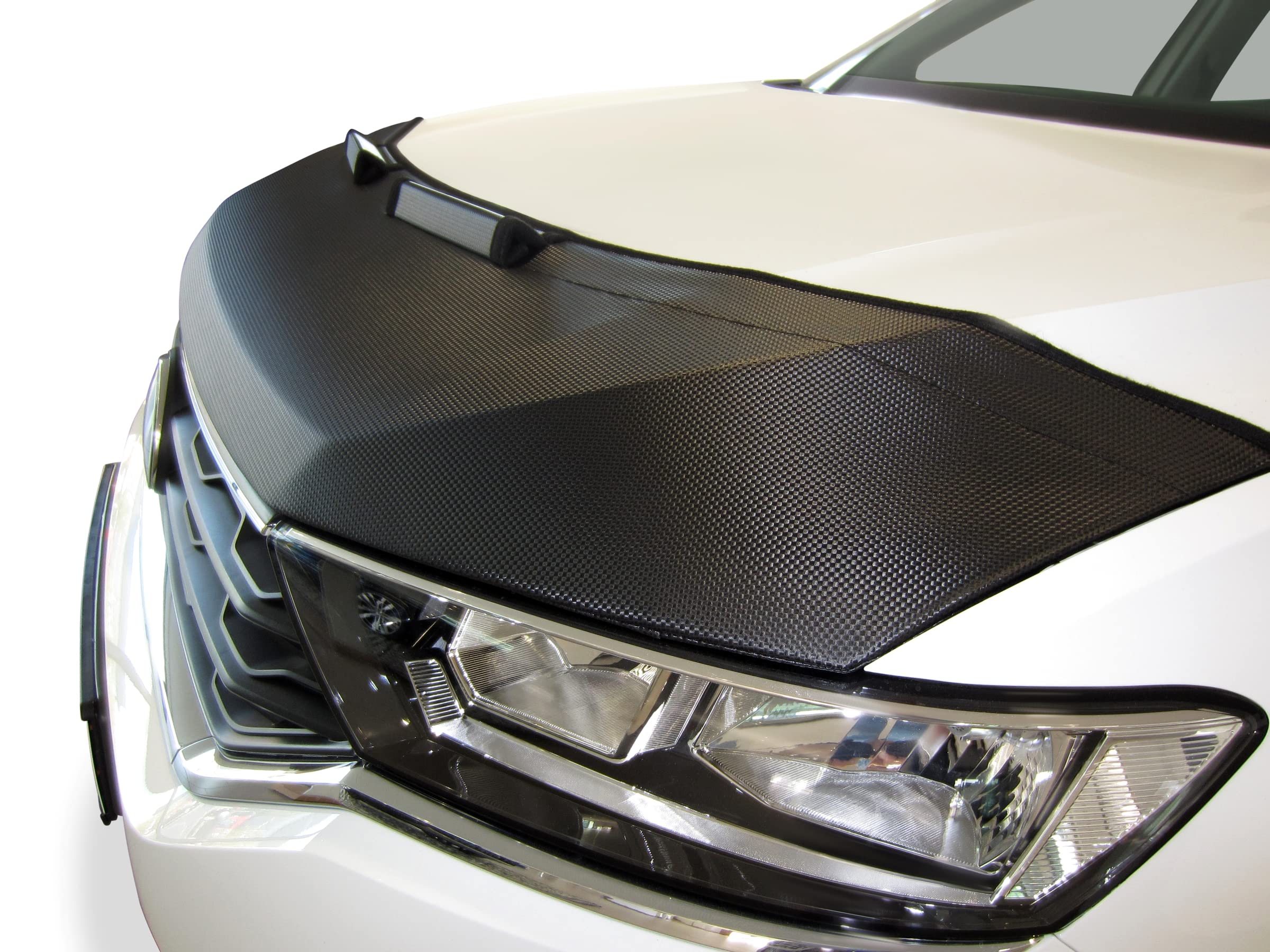 Carbon Optik AB-00742 Auto-BRA kompatibel mit VW Volkswagen Touran - Caddy Bj. 2010-2015 Haubenbra Steinschlagschutz Tuning Bonnet Bra