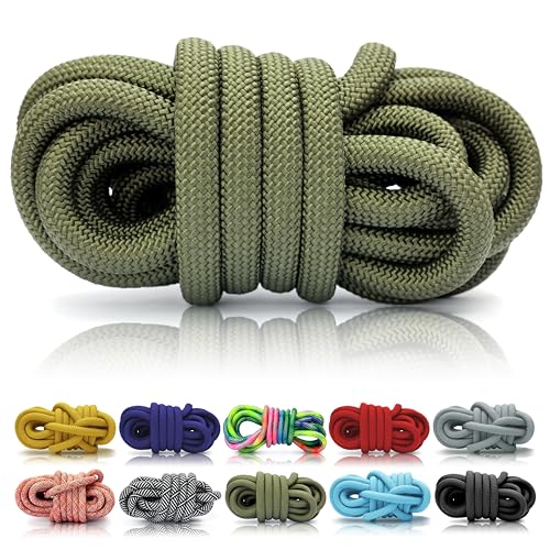 PPM Seil 30 Meter, Tauseil, Hunde-Leine, Halsband, Takeln, Polypropylen Multifilem Rope, 10mm Stärke, ArmyGreen