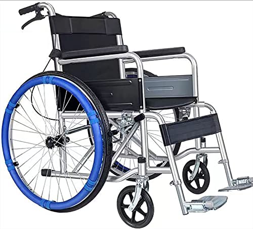 BAtlam Rollstuhl-Greifreifen-Abdeckungen, 1 Paar, rutschfeste, verschleißfeste Rollstuhl-Hinterrad-Schubring-Schutzabdeckung, Rollstuhl-Greifreifen-Abdeckungen, Rollstuhl-Zubehör,B,24 inch