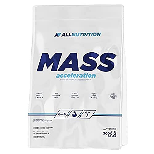 ALLNUTRITION Mass Acceleration Protein-Kohlenhydrat-Komplex Training Bodybuilding (3000g Cookies - Keks)