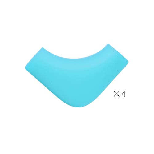 AnSafe Tischkantenschutz, for Möbelkanten Kindersicherungsecke Silikon Weiches Material (6 Farben Optional) (Color : Blue)