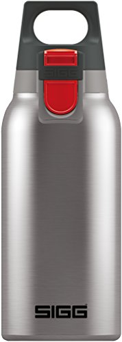 SIGG Hot & Cold ONE White Thermo Trinkflasche (0.3 L), schadstofffreie und isolierte Trinkflasche, einhändig bedienbare Thermo-Flasche aus Edelstahl