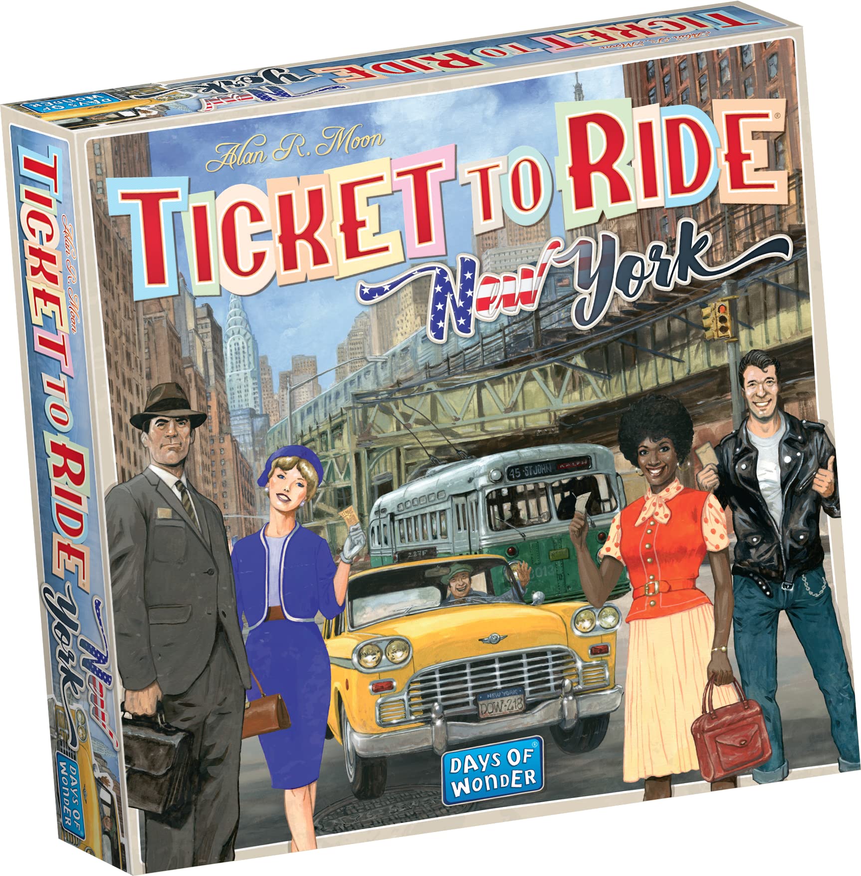 Days of Wonder , Ticket to Ride New York Board Game , Ages 8+ , For 2 to 4 players , Average Playtime 10-15 Minutes