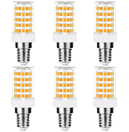 RANBOO E14 LED Lampe 10W, 800LM, Warmweiß 3000K, Ersatz 50W-100W E14 Halogenlampe, Kein Flackern, Nicht Dimmbar, E14 Glühbirnen für Kronleuchter, Deckenleuchten, Wandleuchten, AC 220-240V, 6er Pack