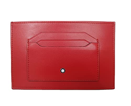 Montblanc Meisterstück Card Holder 6cc Red Karten, Erwachsene Unisex, Mehrfarbig (Mehrfarbig), Einheitsgröße