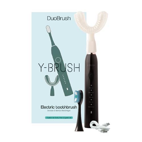 Y-Brush - Elektrische Zahnbürste - Y-förmige und traditionelle Bürste - 1 Monat Akkulaufzeit - DuoBrush