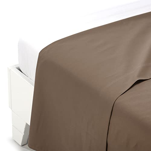 Caleffi Baumwolle, einfarbig, Bettlaken für Doppelbett