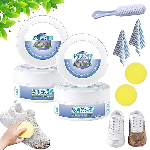 Multifunctional Cleaning Cream, Multi-Functional Cleaning and Stain Removal Cream, Multifunctional White Shoe Cleaner, Multipurpose Cleaning Cream, No Water Cleaning (2PC)