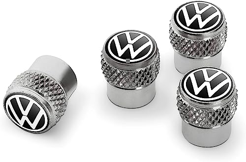 Volkswagen 000071215D Ventilkappen mit VW-Logo für Gummi- / Metallventile