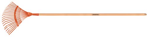 Tramontina Fächerbesen, Rechen, 22 Zinken, Länge 150 cm, braun