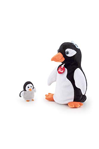 Trudi 29859 Handpuppe&Baby, Pinguin mit Baby