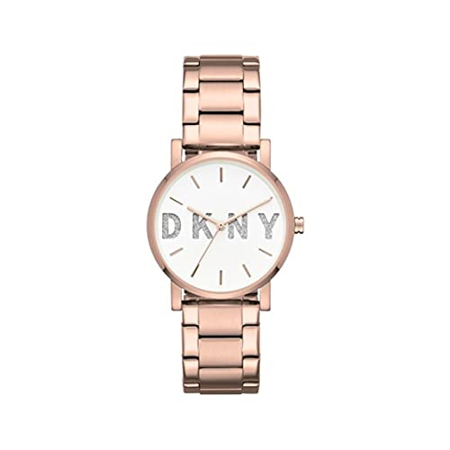 DKNY Damen Analog Quarz Uhr mit Edelstahl Armband NY2654