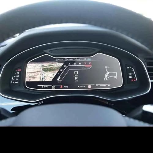ESPYN Für Q8 2019 2020 2021 Auto Radio LCD Dash Board Bildschirm GPS Navigation Bildschirm Gehärtetes Glas Display-schutzfolie Navigation Glas Schutzfolie (Size : B)