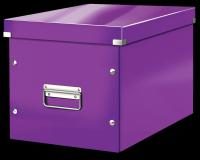 LEITZ Aufbewahrungsboxen Click&Store Cube groß violett 30,0 l - 32,0 x 36,0 x...