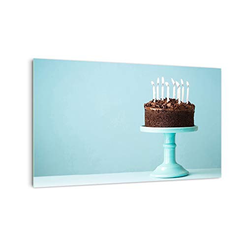DekoGlas Küchenrückwand '9. Geburtstagstorte' in div. Größen, Glas-Rückwand, Wandpaneele, Spritzschutz & Fliesenspiegel