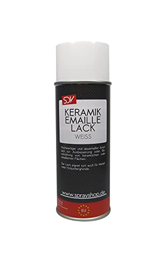 SDV Chemie Keramik Emaille Spray weiß 6x 400ml WC Badewannen Farbe Email Reparatur Lack weiss
