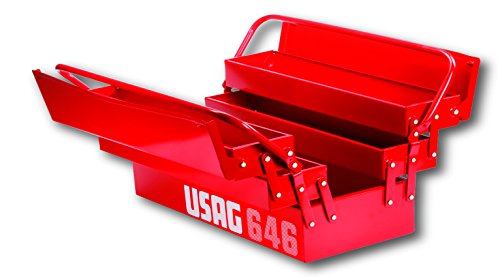 USAG 646/5LV Ausziehbarer Werkzeugkasten (lange Form mit fünf Fächern, unbestückt) U06460301