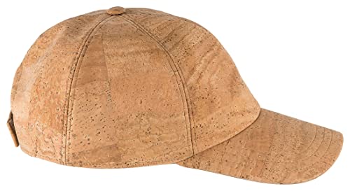 Modische Kork Baseball Cap | Snapback Cap | Schirmmütze | Natürlich & Nachhaltig | Kork aus Portugal | braun oder beige (Beige)