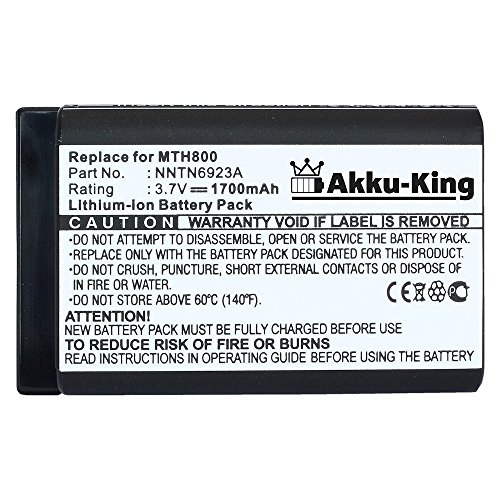 Akku-King Akku kompatibel mit Motorola NNTN4655, NNTN6922A, NNTN6923A - Li-Ion 1700mAh - für MTH620, MTH800