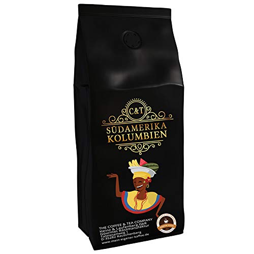Kaffeespezialität Aus Südamerika - Kolumbien, Dem Kaffee-Dreieck Der Aromen (Ganze Bohne,1000 Gramm) - Länderkaffee - Spitzenkaffee - Säurearm - Schonend Und Frisch Geröstet