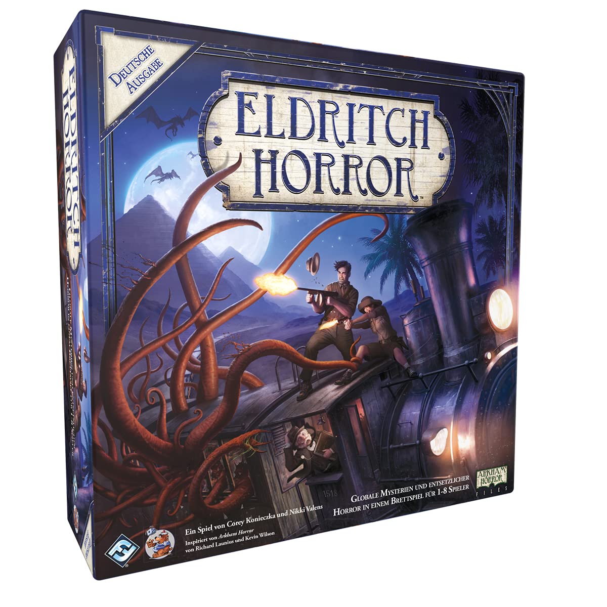 Fantasy Flight Games | Eldritch Horror | Grundspiel | Expertenspiel | Strategiespiel | 1-8 Spieler | Ab 14+ Jahren | 120+ Minuten | Deutsch