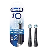 Oral-B iO Ultimative Reinigung Aufsteckbürsten für elektrische Zahnbürste, 2 Stück, Zahnreinigung mit iO Technologie, Zahnbürstenaufsatz für Oral-B Zahnbürsten, schwarz
