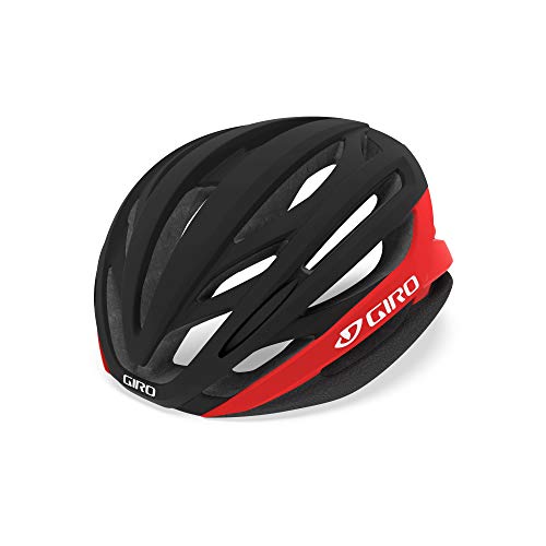 Giro Syntax Fahrradhelm, Matte Black/Bright red, M (55-59cm)