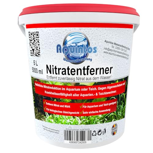 Aquintos Resin N Nitratharz - Nitratentferner für Aquaristik - Aquarium Wasserfilter (5 Liter)