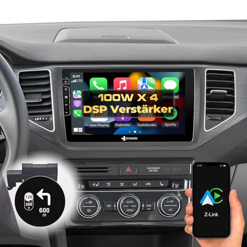 DYNAVIN Android Autoradio Navi für VW Golf 7 Sportsvan, mit 4 * 100W DSP Verstärker | DAB+ Radio; Kompatibel mit Wireless Carplay und Android Auto: D8-135S Premium Flex