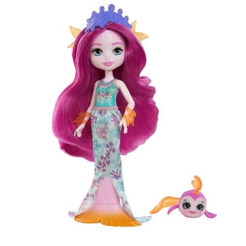 Mattel Royal Enchantimals Maura Mermaid Puppe & Glide (GYJ02)