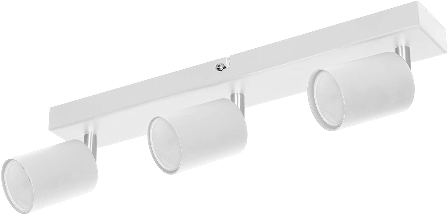 Advitit DOA SP 3 Strahler Deckenleuchte und Wandleuchte Spot GU10 max 3x 50 W IP20 Glühbirne separat gekauft (Weiss)