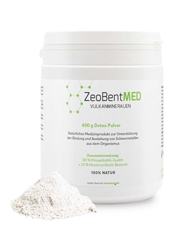ZeoBent MED Detox-Pulver 400 g, CE zertifiziertes Medizinprodukt
