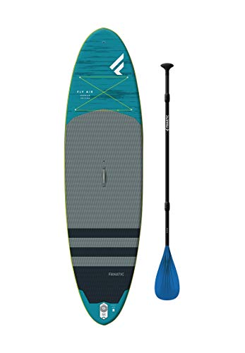 Fanatic Fly Air Premium 10';8"aufblasbares SUP Stand Up Paddle Boarding Paket - Board, Tasche, Pumpe & Carbon 25 Paddel