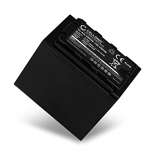CELLONIC® Akku kompatibel mit Panasonic HC-X1000 HC-X1 AG-DVX200 AG-DVC30 AG-AC30 -AC8 AG-UX180 AG-HPX255 AJ-PX270 HC-MDH2 -MDH3, 6600mAh VW-VBD58 -VBD29 CGA-D54s AG-VBR59 Ersatzakku Batterie
