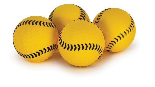 SKLZ Baseball-Bolzenbälle für Blitzbolzen-Pitching-Maschine, weiche Mikro-Trainingsbälle, leichte Schaumstoff-Übungsbälle, Gelb, 10 cm, 12 Stück