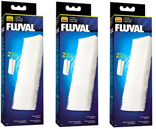 Fluval A222 Schaumstoff Filterzubehör für 204/205/206 304/305/306 (3 Pack)
