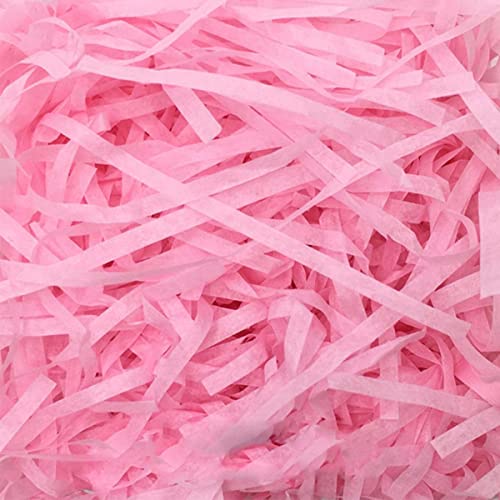 Papiergeschredderte Tissue-Obstkörbe Geschenkbox-Korb Kraftverpackungspapier Shred Dekorationsfüller Soft Vivid 100G-Pink,China