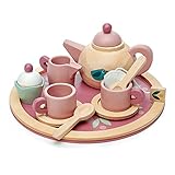 Tender Leaf Toys Mini Chef Birdie Tea Set - Realistic Teapot, Cups and Treats for Pretend Afternoon Sipping - Social, Creative, and Imaginative Development – Learning Role Play – Ages 3 Years+