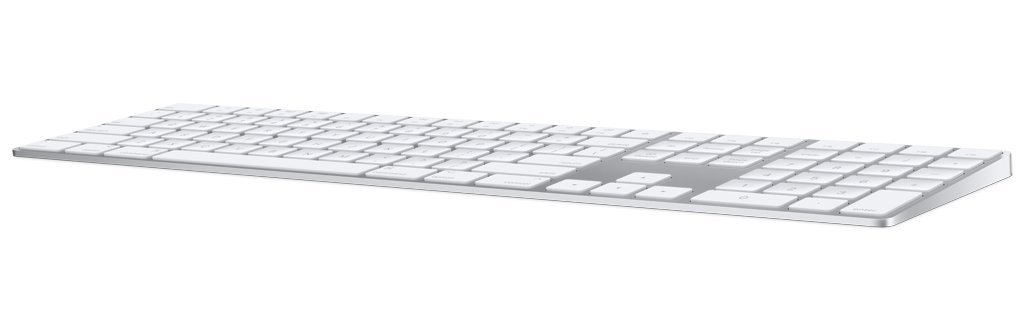 Apple Magic Keyboard mit Ziffernblock: Bluetooth, wiederaufladbar. Kompatibel mit Mac, iPad oder iPhone; Spanisch, Silber