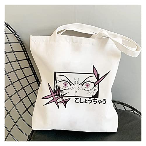 Canvas Einkaufstasche Einkaufstüten Anime Gebrauch Faltbare Handtasche Große Kapazität Einkaufstasche Handtaschen Harajuku Umhängetaschen (Color : B286)