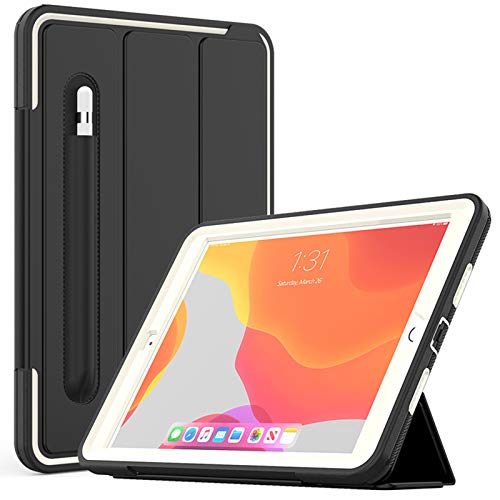 LTLJX Tablet-Schutzhülle aus Silikon für Apple iPad Pro 10.5 / Air3 2019, Smart Auto Sleep/Wake Cover, Ganzkörperschutz, robust, unterstützt Apple Pencil, Grau