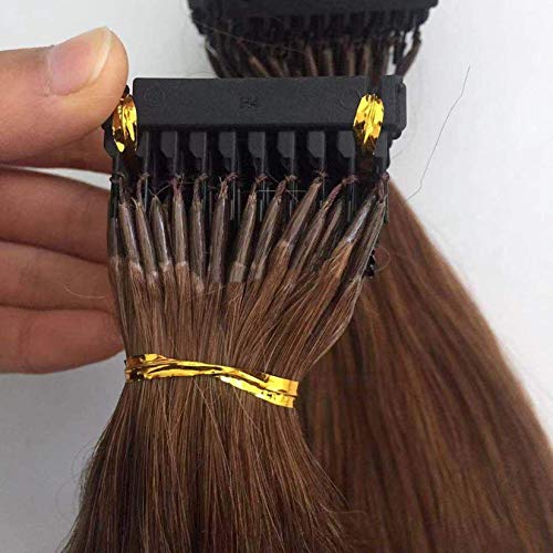 Menschliches Haar 6D Haarverlängerungen # 613 Blonde Vorgebende Haarverlängerungen 6D Tipp Haar 100g,B,22 inches