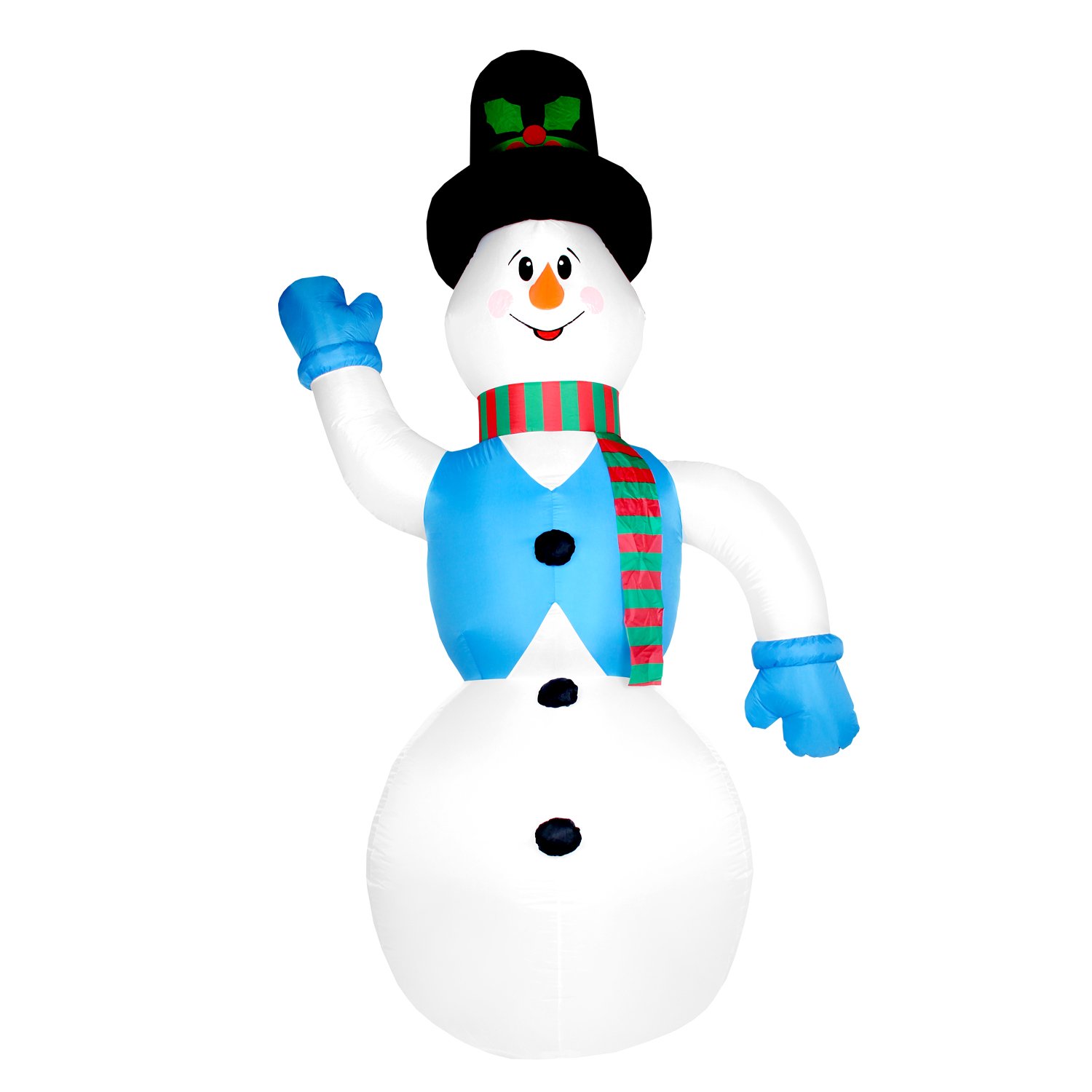 Schneemann 350cm Sweety Snowman Frosty selbstaufblasende Weihnachtsdeko für Haus und Garten