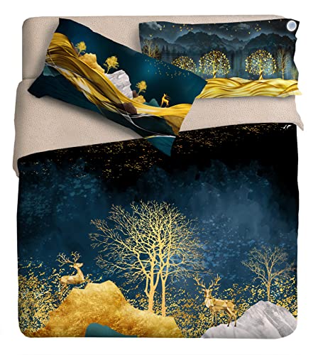 Fine-Art Bettwäsche-Set für Doppelbetten, Motiv: Gold