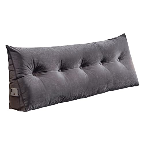 QQY Abnehmbare Nachttisch-Rückenkissen Sofa Bett Gepolstert Kopfteil Soft Tatami Double Support Kissen, 7 Größen (Color : E, Size : 24X20"/60x50cm)